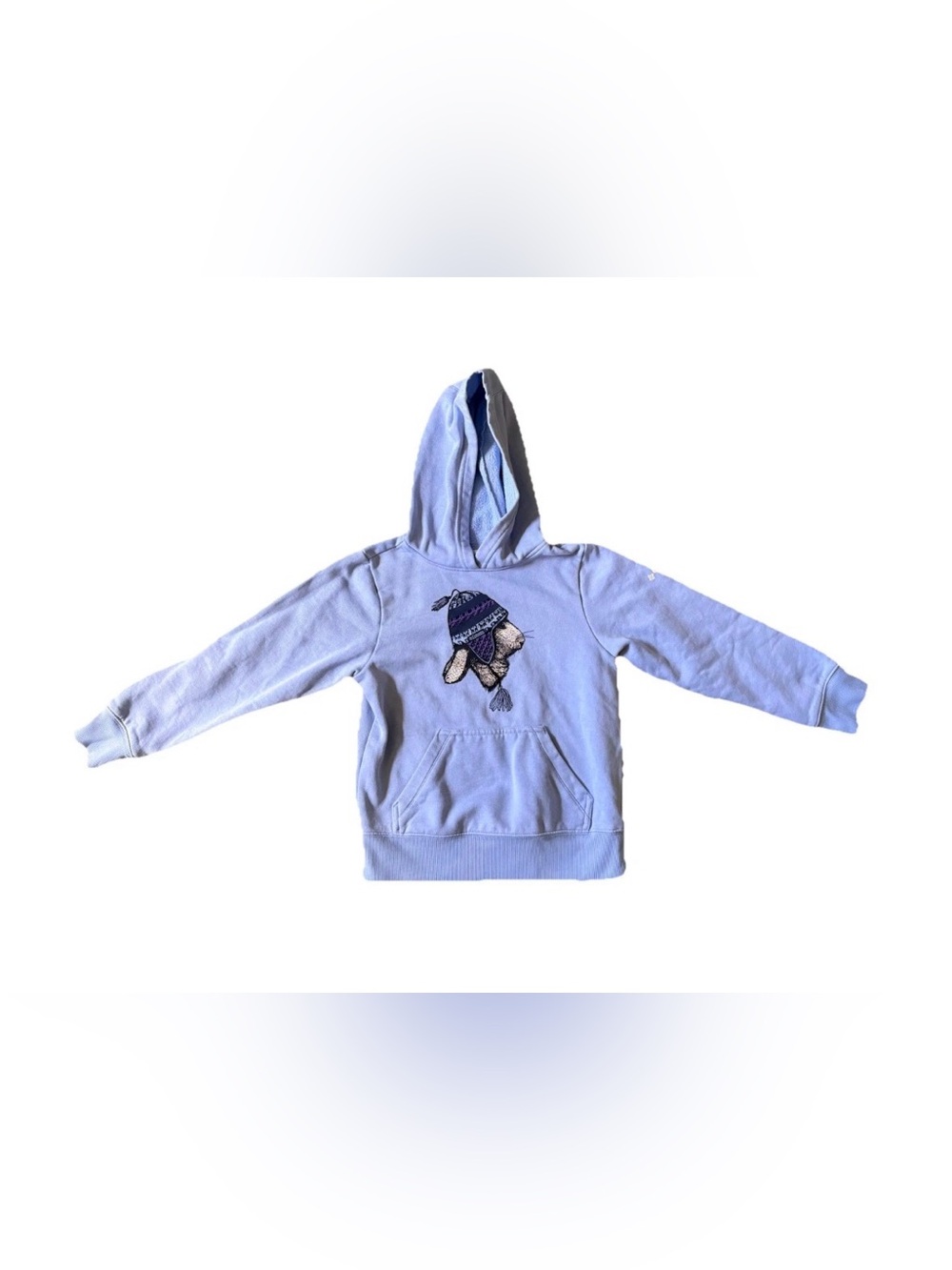 Columbia Hoodie Pullover Kids Size S (8) Rabbit Blue/Purple Outdoor Sweatshirt
